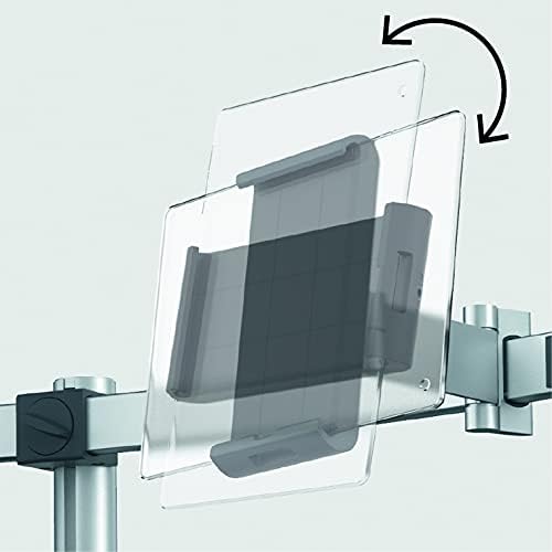 Durable Tischhalter für 1 Monitor 21-27" und 1 Tablet 7-13", mit Tischdurchführung, 360° drehbar, ne