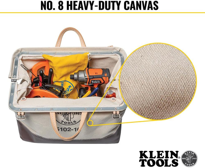 Werkzeugtasche, Leinen-Tasche für Handwerkzeuge ist robuster Organizer mit Stahlrahmen, kleine Werkz