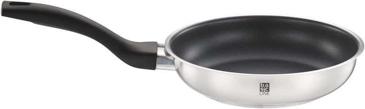 RÖSLE Basic Line Bratpfanne Ø 20 cm, Universalpfanne mit Antihaftversiegelung ProPlex, Edelstahl 18/