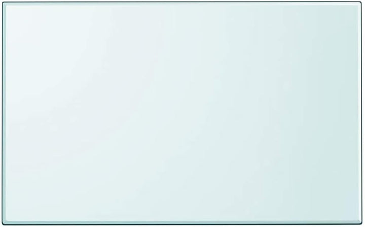 vidaXL Tischplatte aus gehärtetem Glas Tisch Glasplatte rechteckig 1000x620 mm 100 x 62 cm Transpare