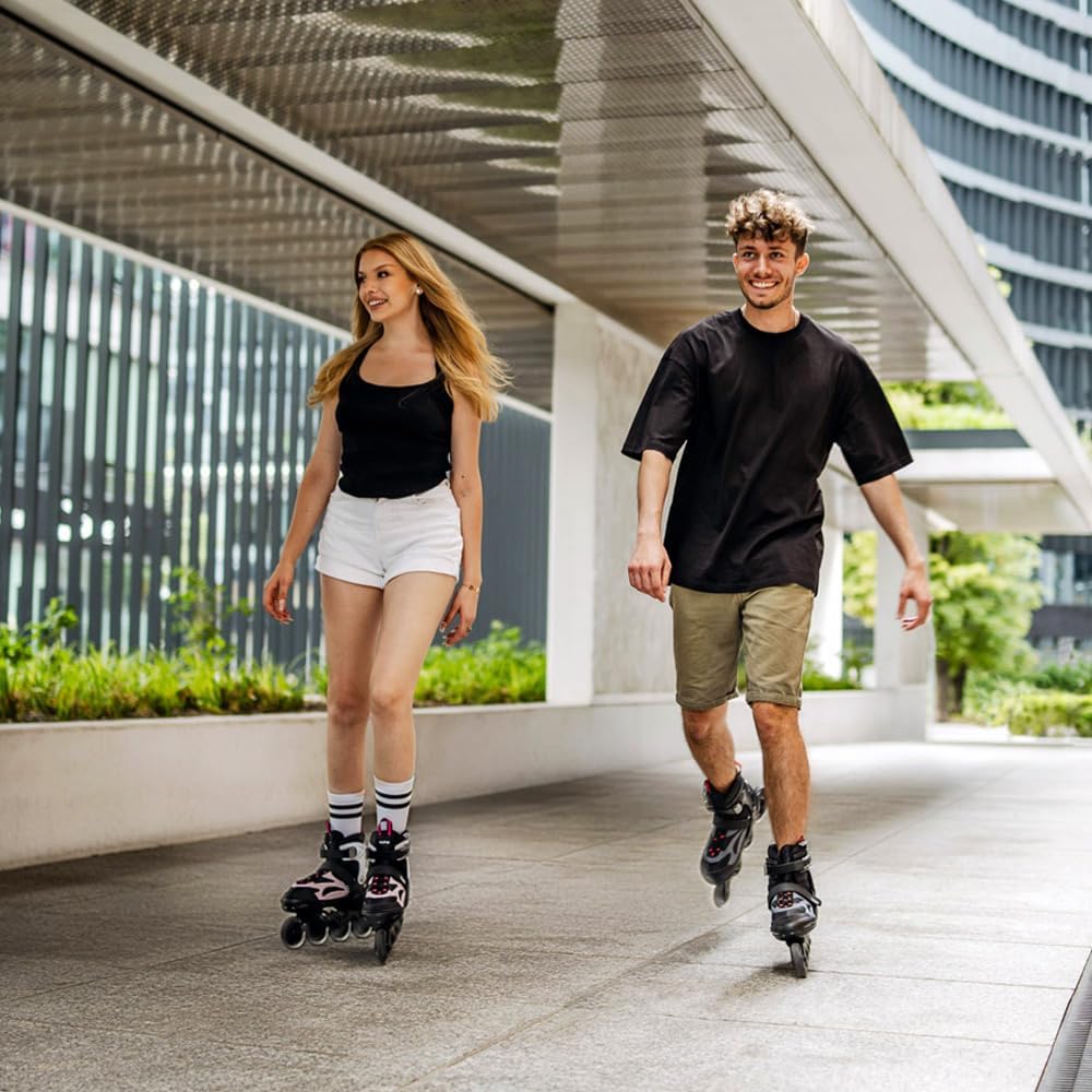 Movino Inline Skates | Cruzer B2/B3/Two | Verstellbare Rollschuhe | Damen Mädchen Jungen Inliner | I