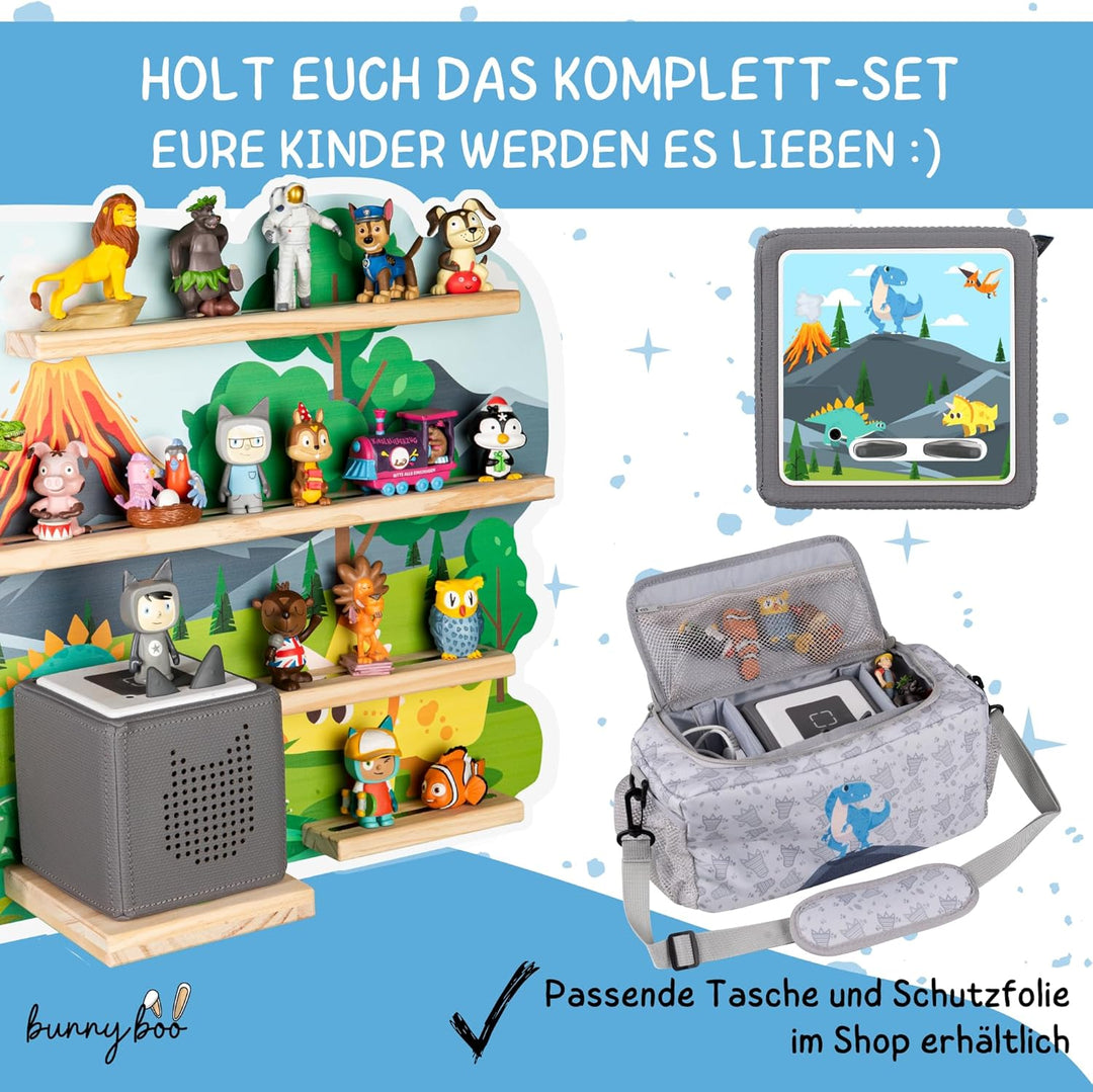 bunnyboo Toniebox Regal - Regal für Toniebox und Figuren - ausreichend Platz für bis zu 45 Tonies un