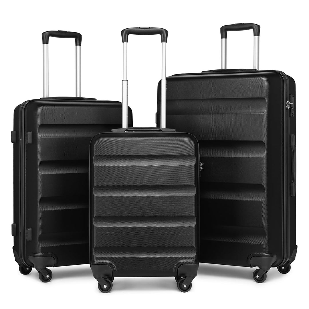 KONO Gepäck-Sets Kofferset Hartschale Koffer Reisekoffer Set 3 teilig Hartschalenkoffer Rollkoffer S