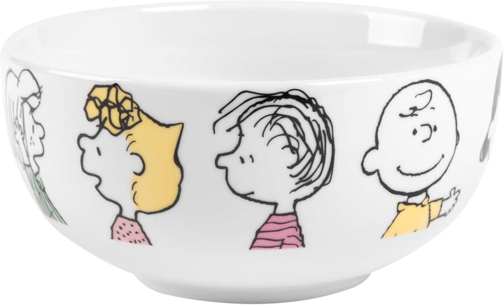 The Peanuts Frühstücksset Snoopy - Family - Geschirr Set 3-teilig Teller, Schale &amp; Tasse aus Porzell