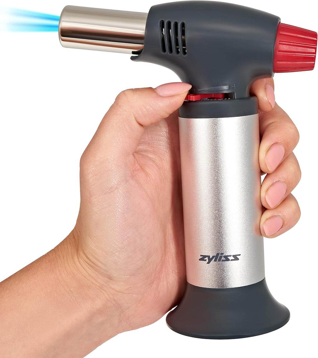 Zyliss E980202 Küchenbrenner, Silber/Schwarz, Kochwerkzeug zum Bräunen/Karamalisieren von Lebensmitt