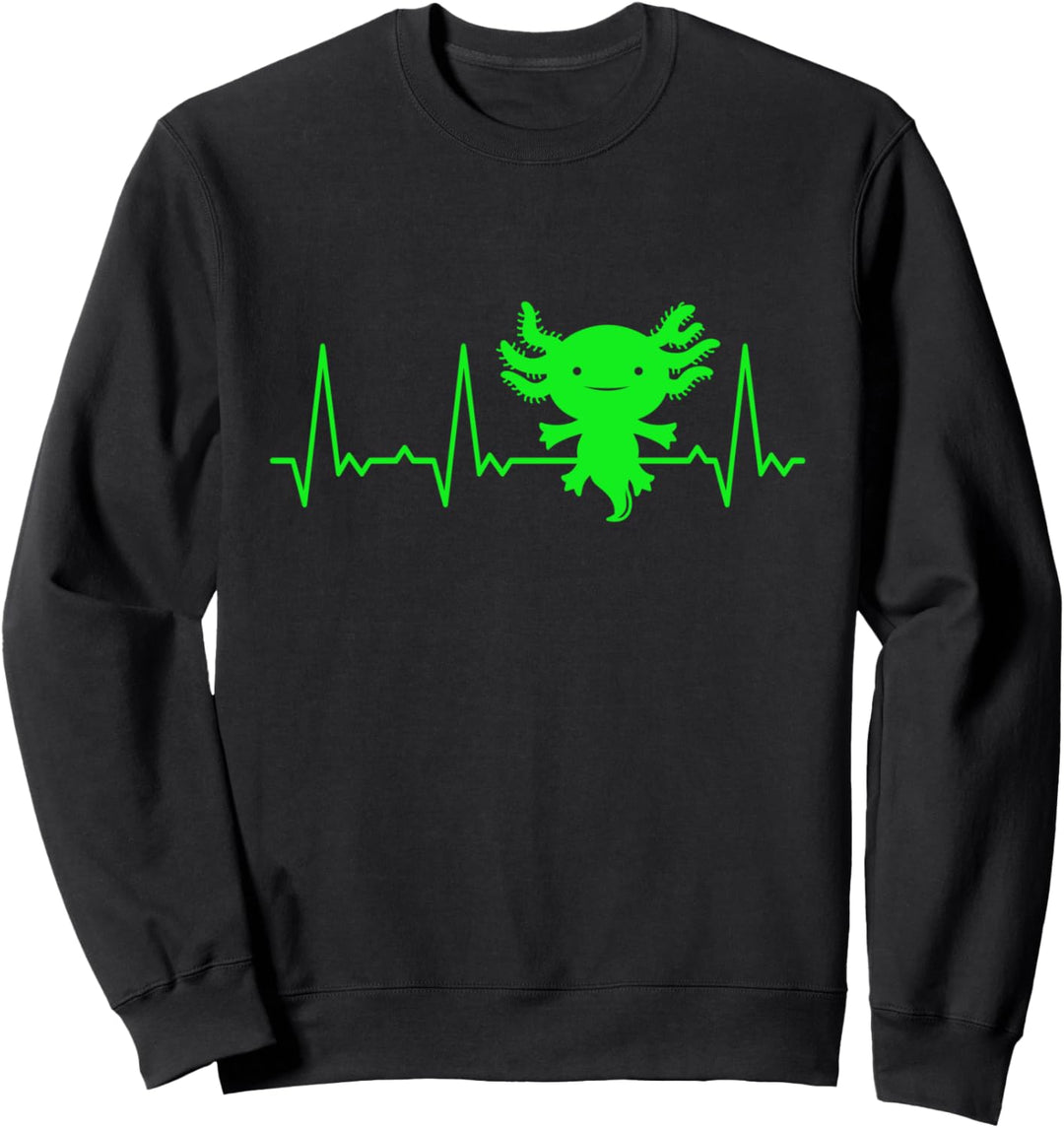 Herzschlag Axolotl Sweatshirt