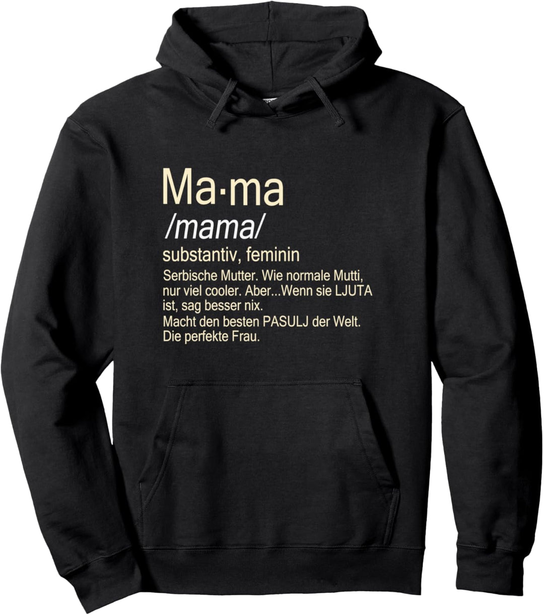 Mama Serbische Mutter Pullover Hoodie