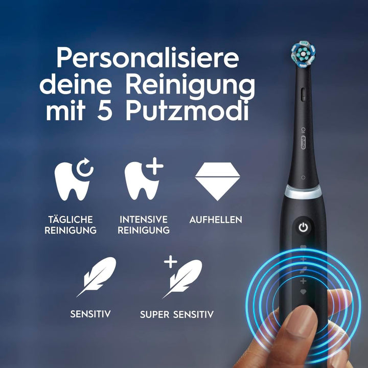 Oral-B iO Series 5 Plus Edition Elektrische Zahnbürste/Electric Toothbrush, Doppelpack PLUS 2 Aufste