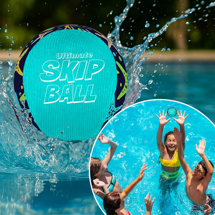 Activ Life Skip Ball Seesternblau – Wasserhüpfball 2er-Set für Kinder & Erwachsene – Outdoor Strands