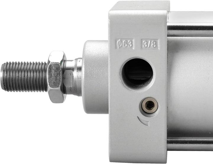 Heschen Pneumatischer Standard-Luftdruckzylinder, SC 63-300, PT3/8 Anschluss, 63mm Bohrung, 300mm Hu