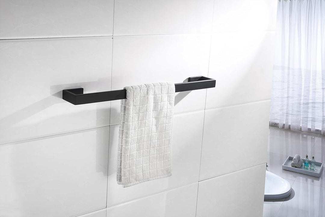 Flybath Handtuchstange SUS 304 Edelstahl Mattschwarzes Finish Handtuchhalter Badetuchhalter Wandmont
