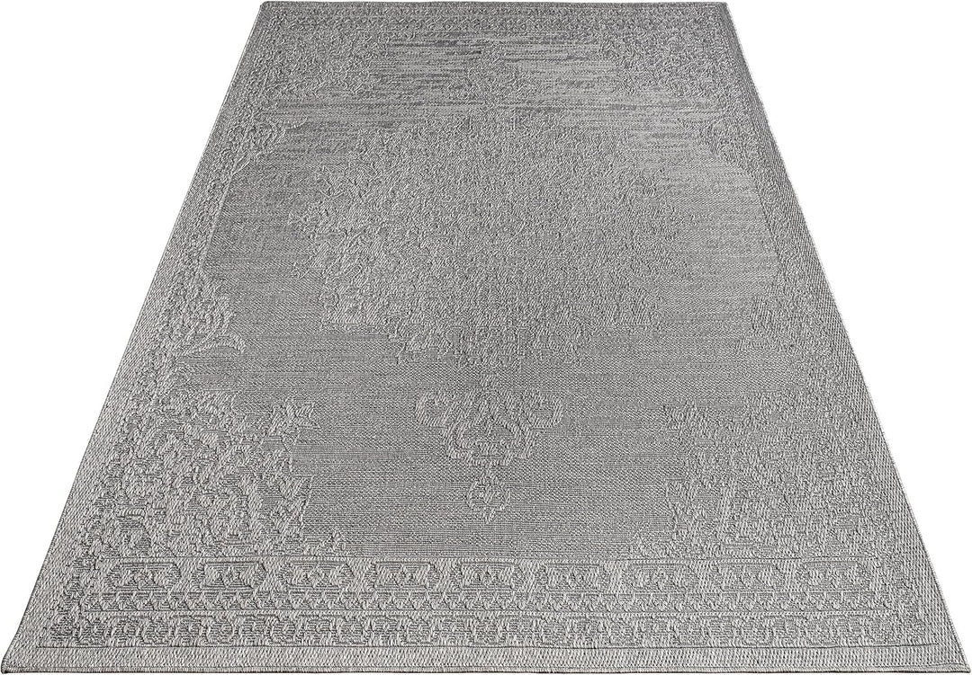 Paco Home Outdoor Teppich Wetterfest Balkon Küche Wohnzimmer Orientalisches Muster Mit Ornamente 3D