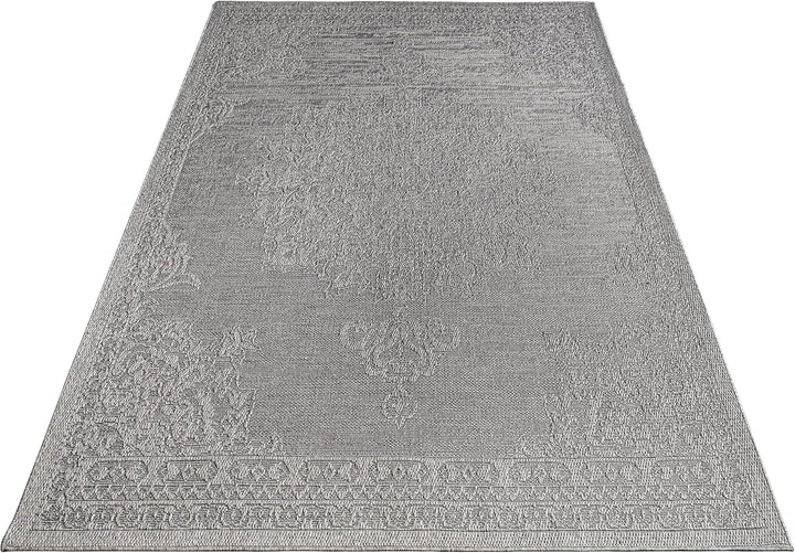 Paco Home Outdoor Teppich Wetterfest Balkon Küche Wohnzimmer Orientalisches Muster Mit Ornamente 3D