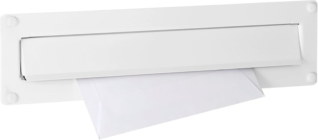 Burg-Wächter Aussen-Einwurfblende, Aluminium/Verzinktes Stahlblech, Porta 797 W, Weiss, Weiss