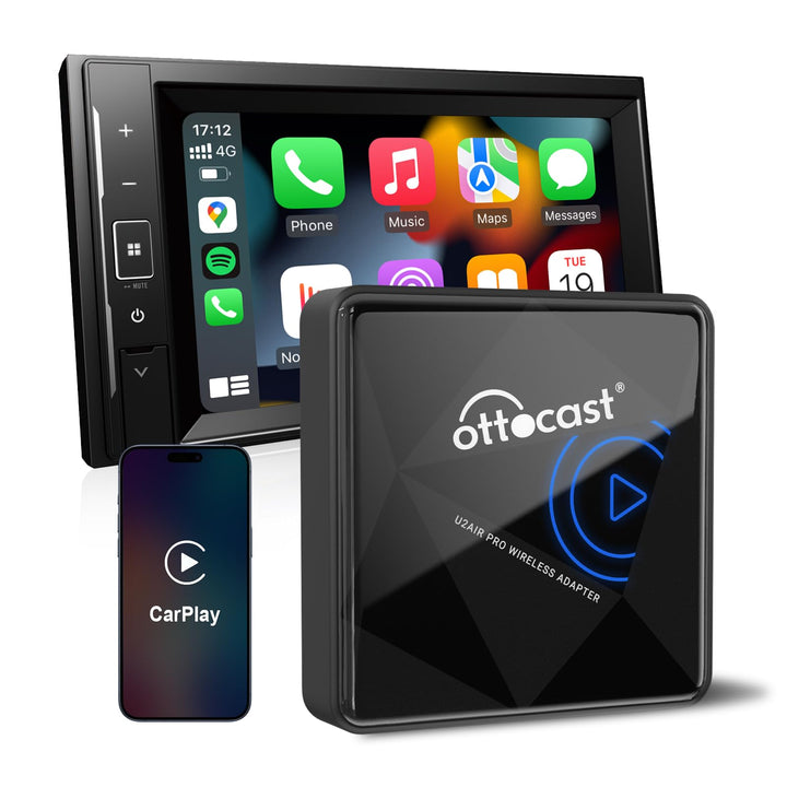 OTTOCAST U2Air Pro Wireless CarPlay Adapter, Nahtlose Bluetooth- und Wi-Fi-Verbindung, Kompatibel mi