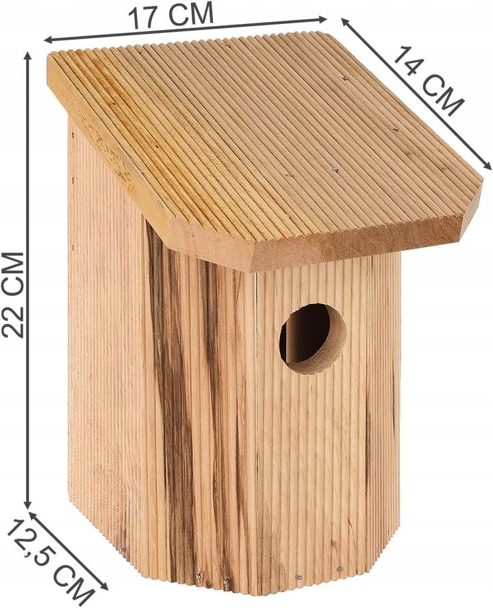 MAZUR 4X Nistkasten zum Aufhängen | Vogelhaus | Bausatz | handgemacht in Europa | für Meisen, Kleinv
