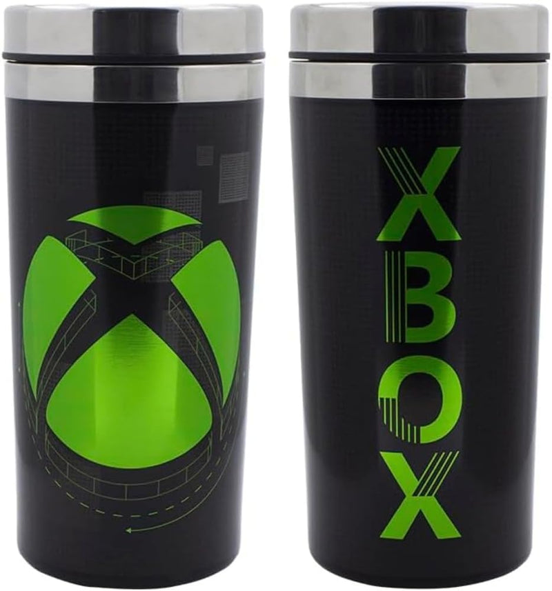 XBOX Reisebecher - Offiziell lizenziertes Getränkeflasche, hält Getränke heiss & kalt, Neuheitsgesch