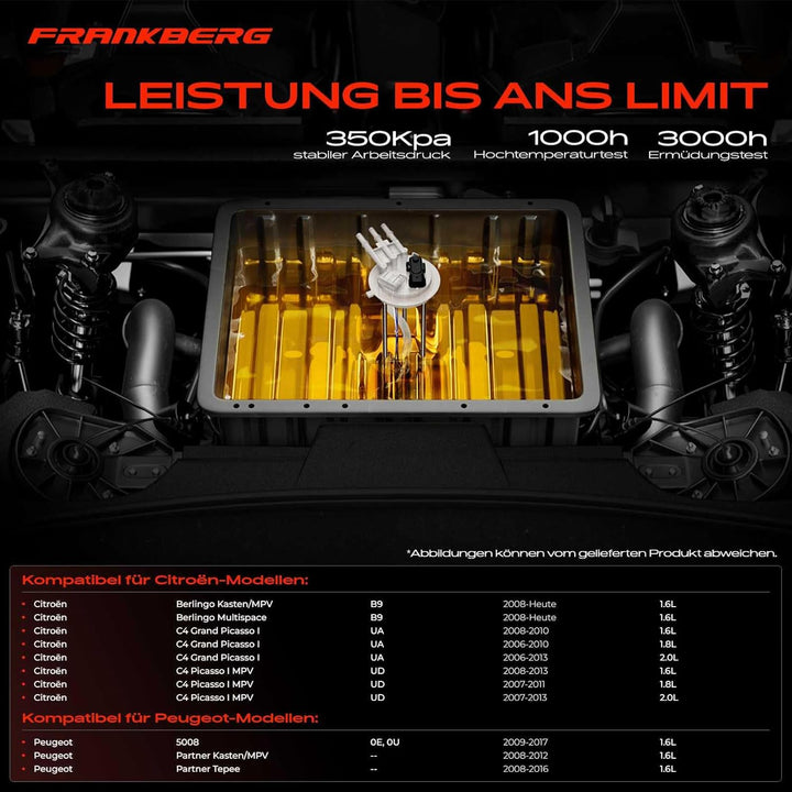 Kraftstoffpumpe Benzinpumpe für Berlingo B9 C4 Grand Picasso I UA_ C4 Picasso I UD_ 5008 Partner 1.6