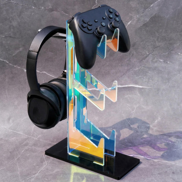 NiHome Iridescent Acrylic 3-Tier Game Controller Headset Halterung Für Ps5 Xbox One Switch, Farbenfr
