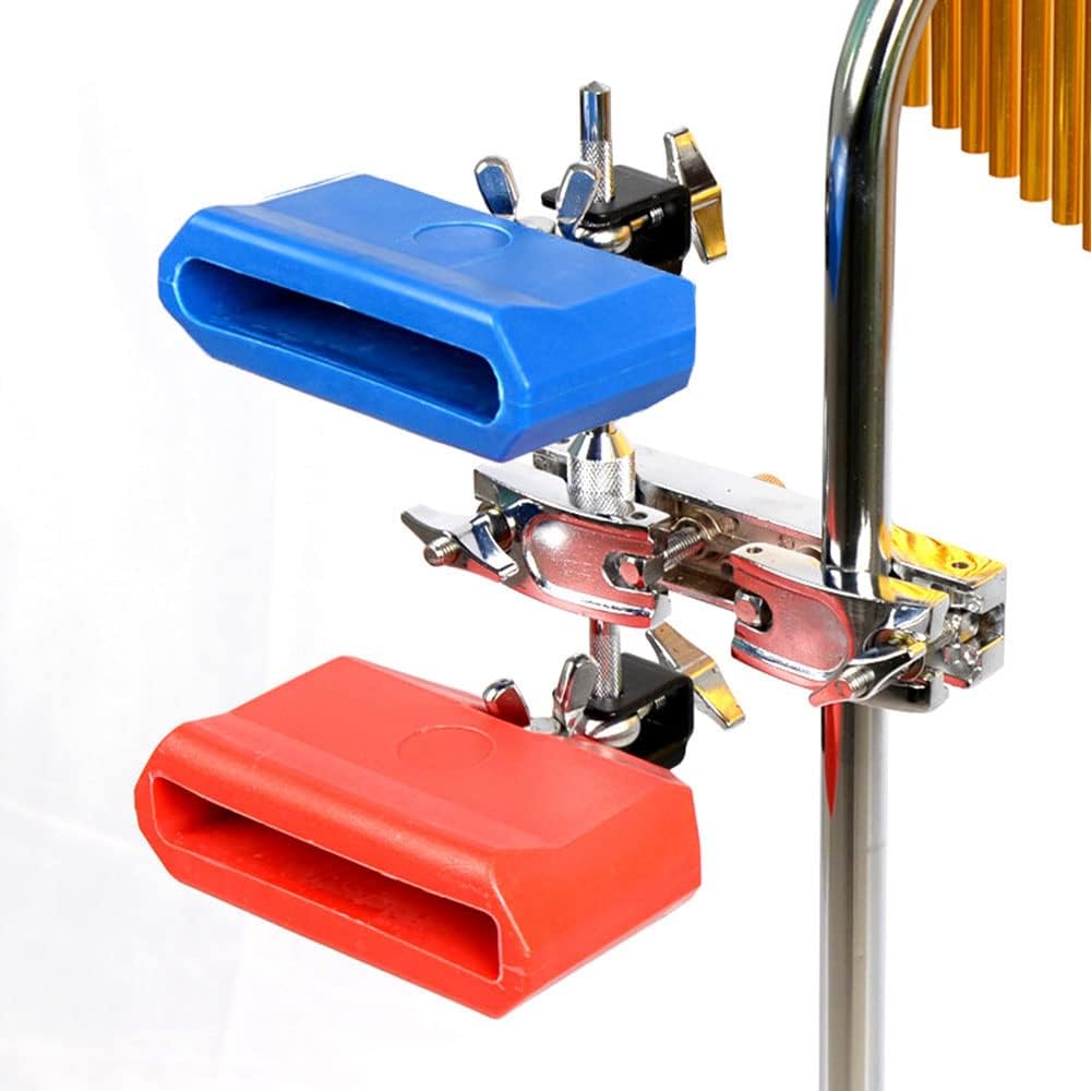 Jam Block Musikinstrument, 12,7 cm, Kunststoff, Lateinisches Trommelinstrument (blau), blau