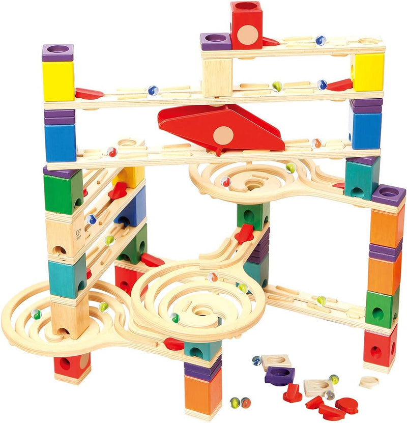 Hape E6009 - Quadrilla Vertigo, Kugelbahn, Konstruktionsspielzeug, aus Holz, ab 4 Jahren & 6022 - Kl