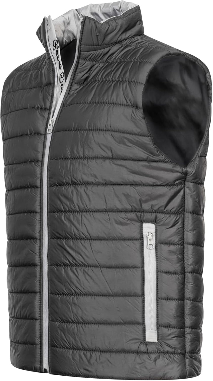 Rock Creek Herren Weste Steppweste H-350 S Dunkelgrau, S Dunkelgrau