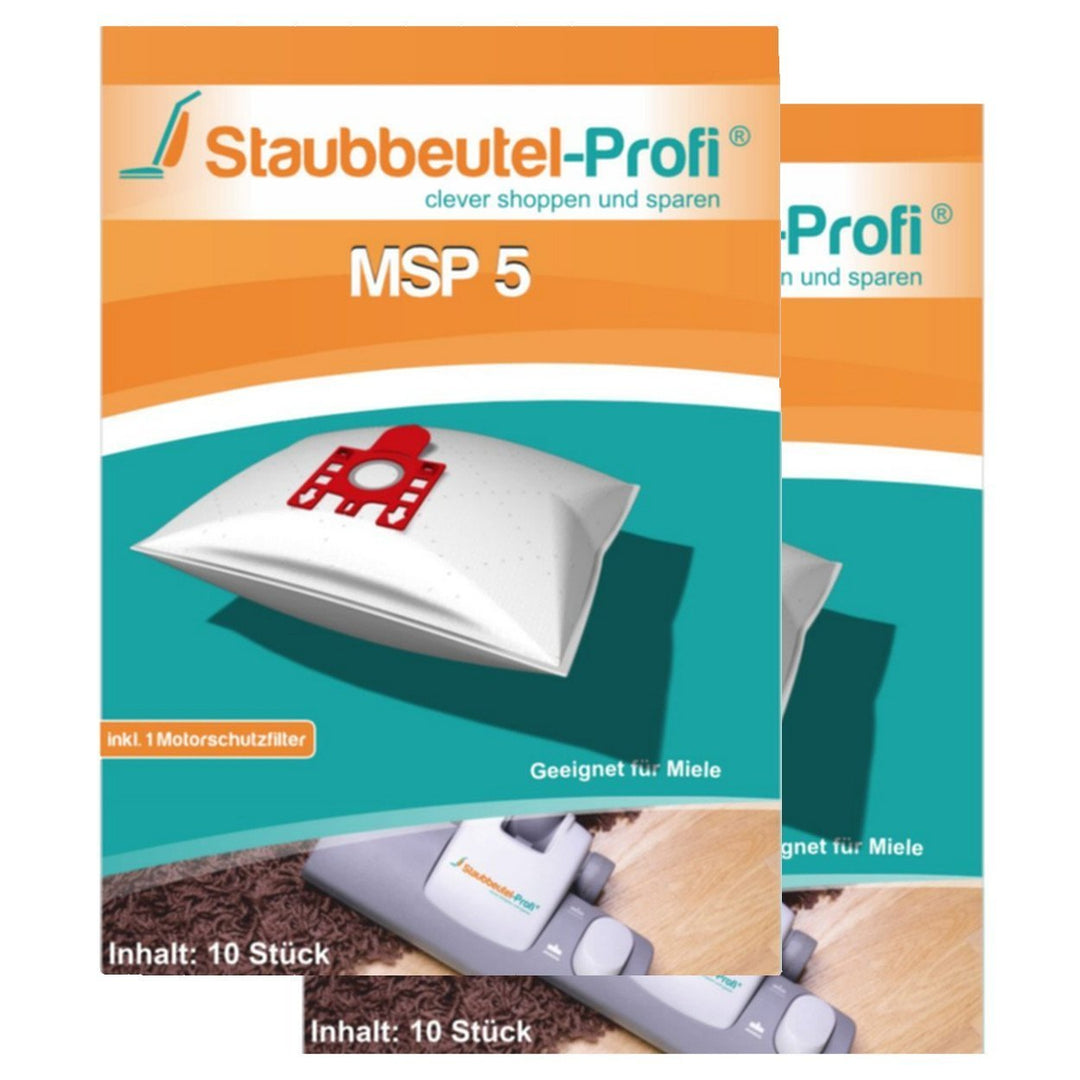 20 Staubsaugerbeutel geeignet für Miele Complete C1 Tango Red Edition EcoLine von Staubbeutel-Profi®