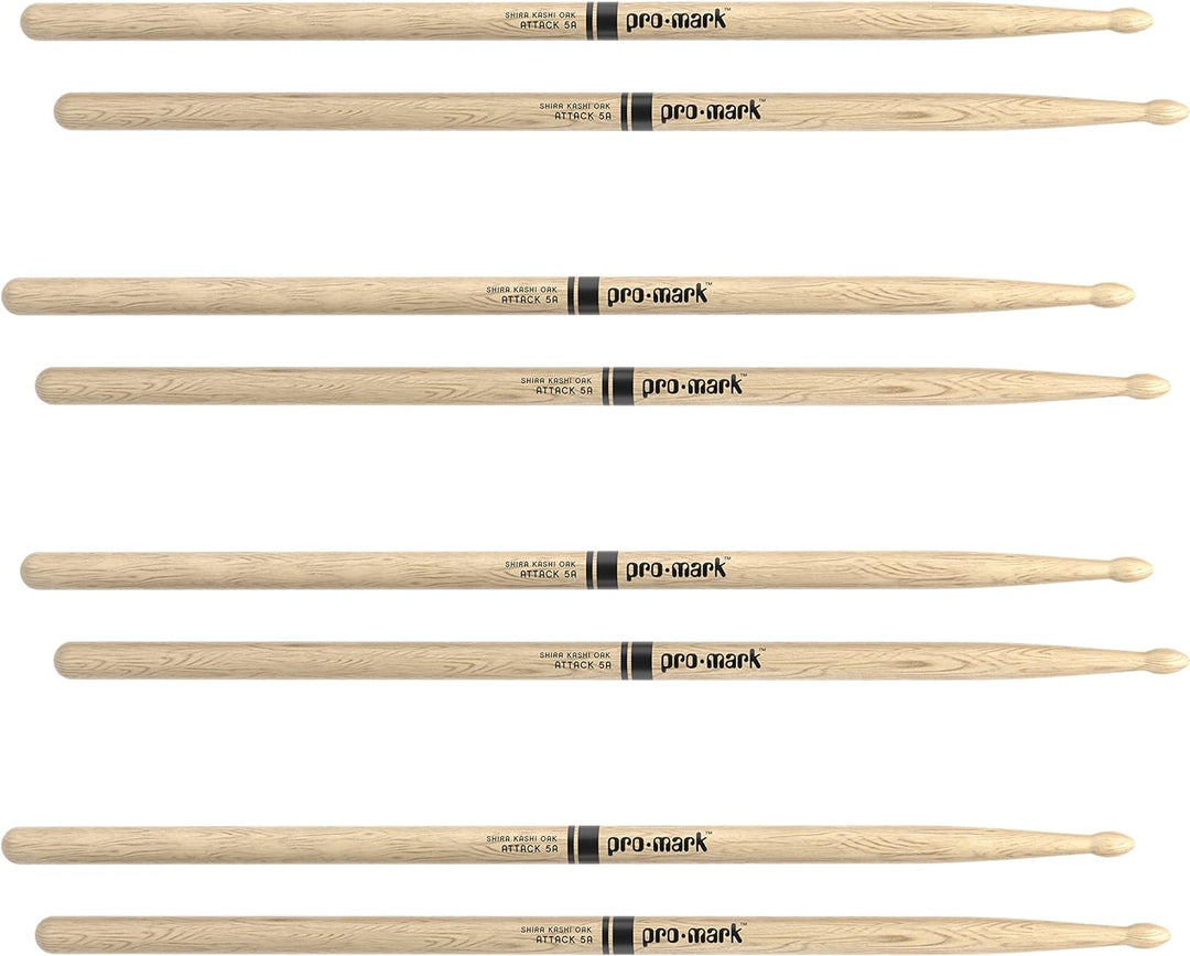 Promark Shira Kashi Oak Classic 5A 4er Pack, 4 Paar (PW5AW-4P) Four Pairs Shira Kashi Oak 5A Beige,