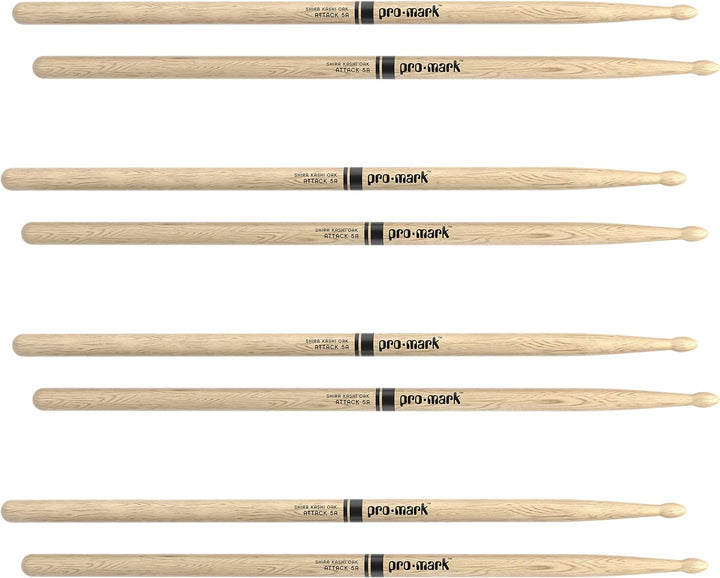 Promark Shira Kashi Oak Classic 5A 4er Pack, 4 Paar (PW5AW-4P) Four Pairs Shira Kashi Oak 5A Beige,