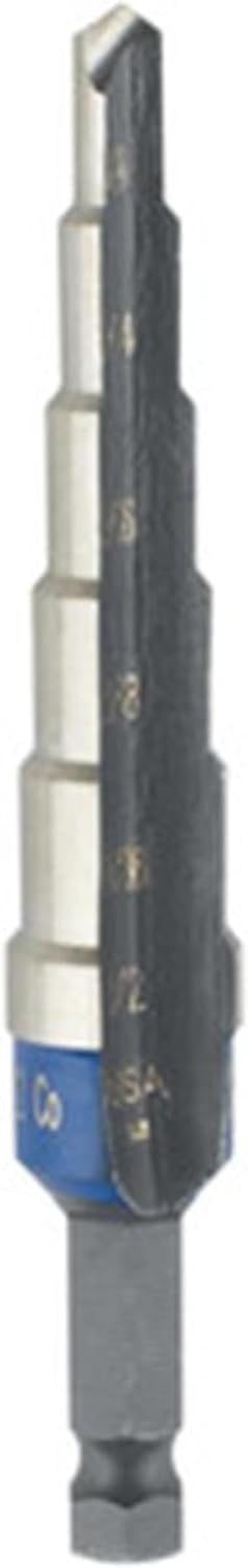 IRWIN 10232CB Unibit 1/16 Zoll 6-stufig Kobalt Stufenbohrer #2 (3/16-1/2") Kobalt, #2 (3/16-1/2") Ko