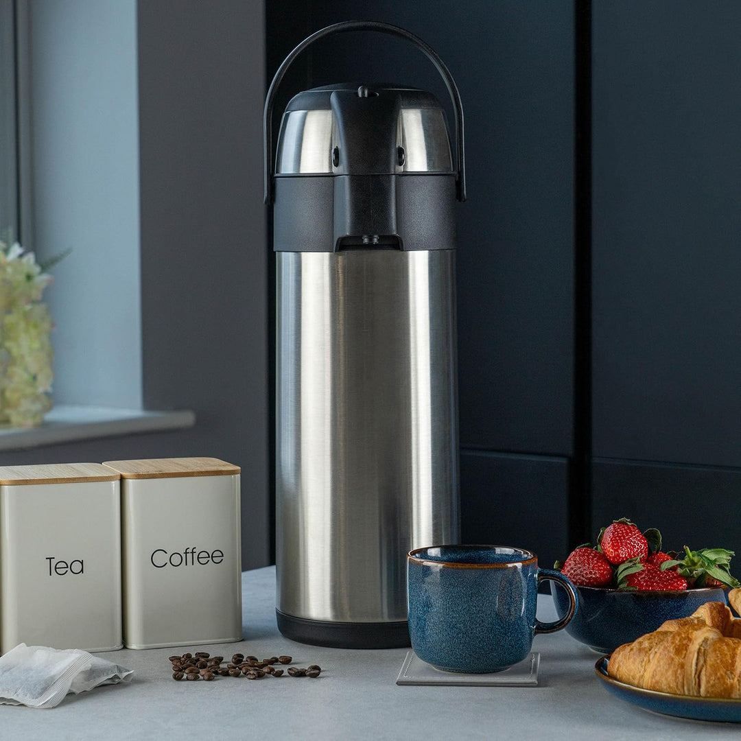 Pioneer Flasks Isolierkanne, 18/10 Edelstahl, Argent, 5 Litre Argent 5 Litre, Argent 5 Litre