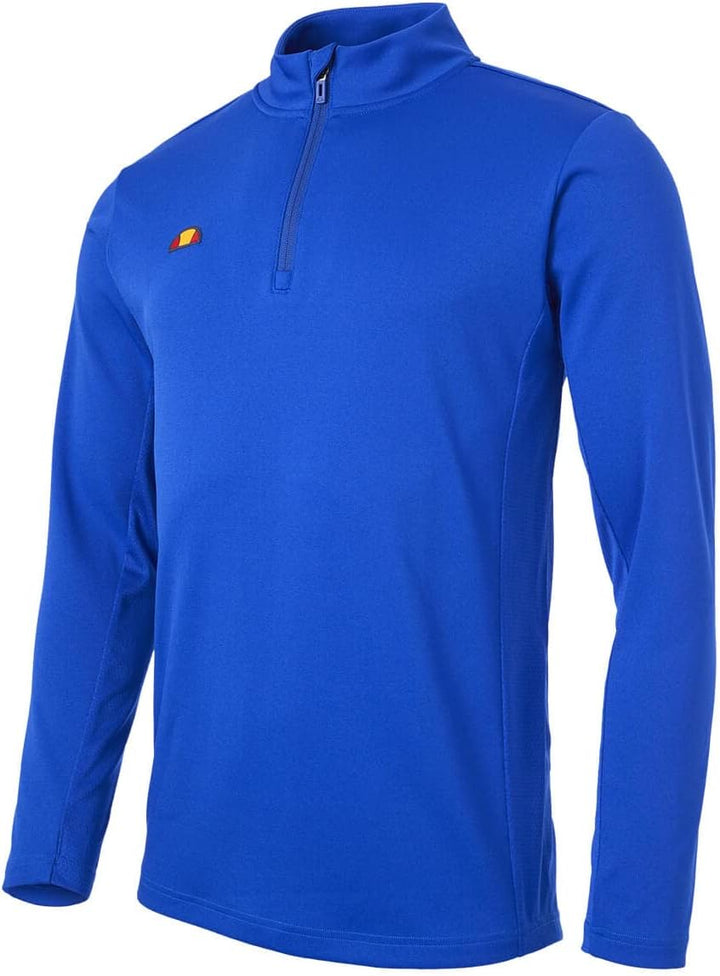 Ellesse Herren Rolbi Anti-Odour-Feuchtigkeitsdocht 1/2 Zip-Golf-Pullover M Blau, M Blau