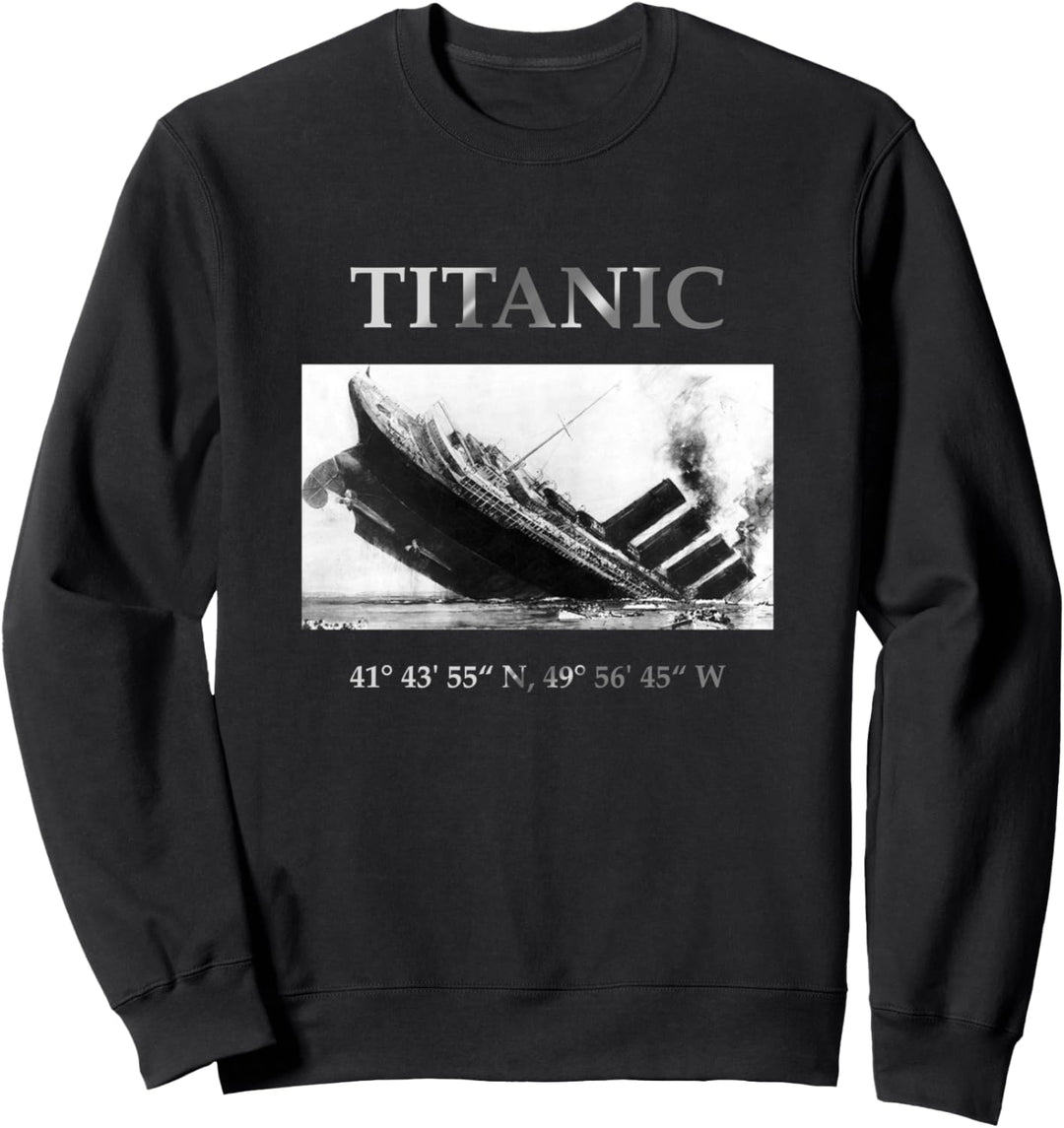 Titanic 2012 GPS-Koordinaten von Sinking Sweatshirt