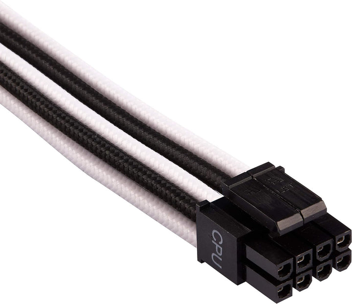Corsair Premium Sleeved Netzteil Starter-Kabel-Set Typ4 (Generation 4-Serie) Weiss/Schwarz Starter-S