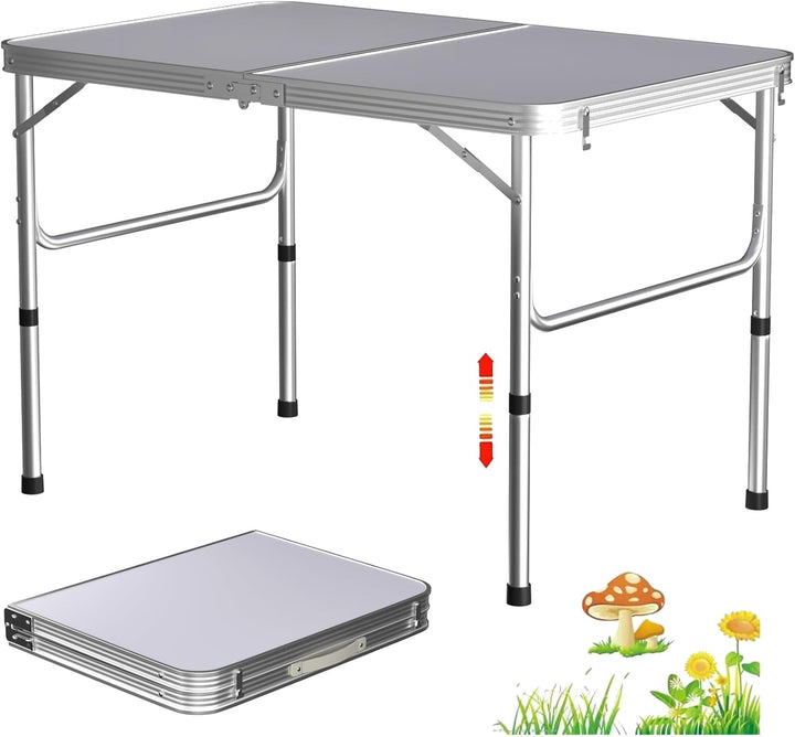 Lucn Klappbarer Campingtisch, tragbar, faltbar, Pop-Up-Picknick-Tische für den Innen- und Aussenbere