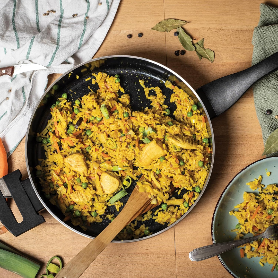 Berndes Pfanne 24 cm, b.green Alu Recycled Induction, Schmorpfanne hergestellt zu 100% aus recycelte