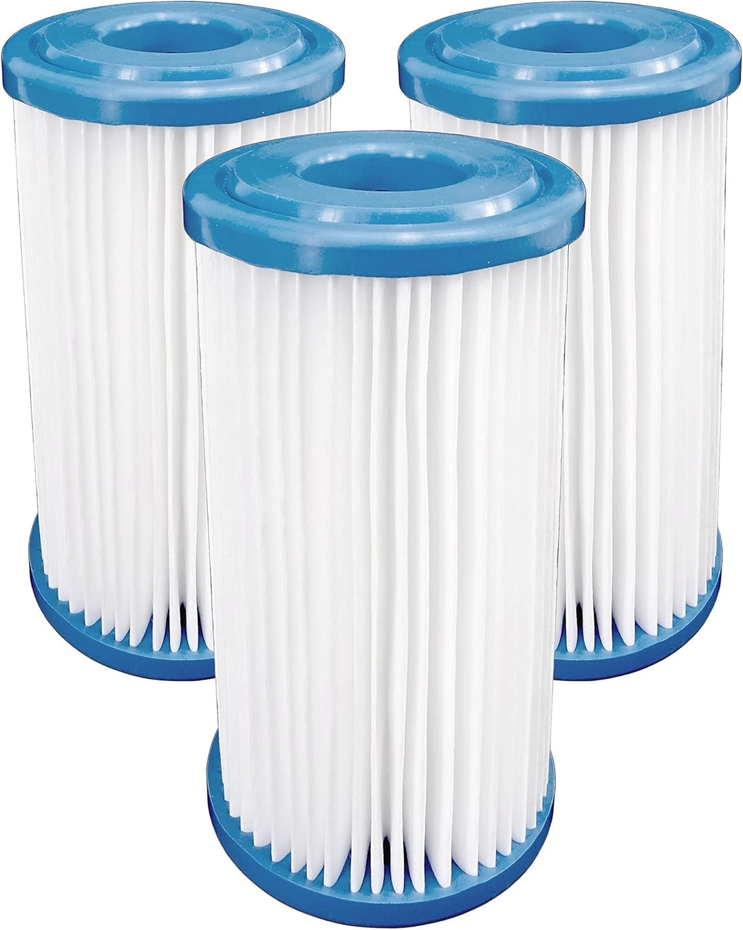 Wasserfilter 5" Anschluss 1" Garten Hauswasserwerke Schmutzfilter 3x Filtereinsatz (Faltenfilter), F