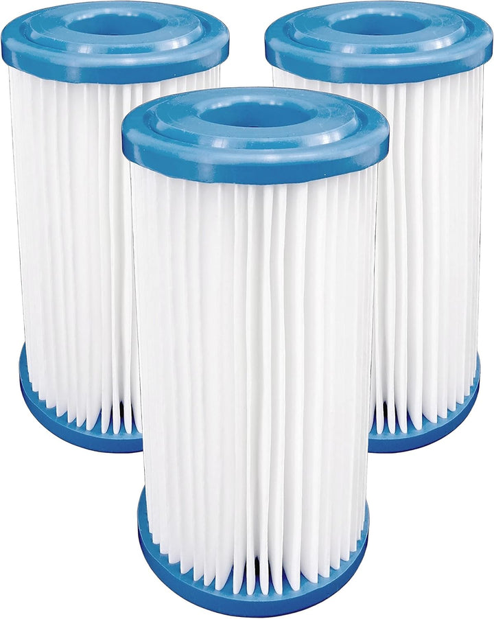 Wasserfilter 5" Anschluss 1" Garten Hauswasserwerke Schmutzfilter 3x Filtereinsatz (Faltenfilter), F