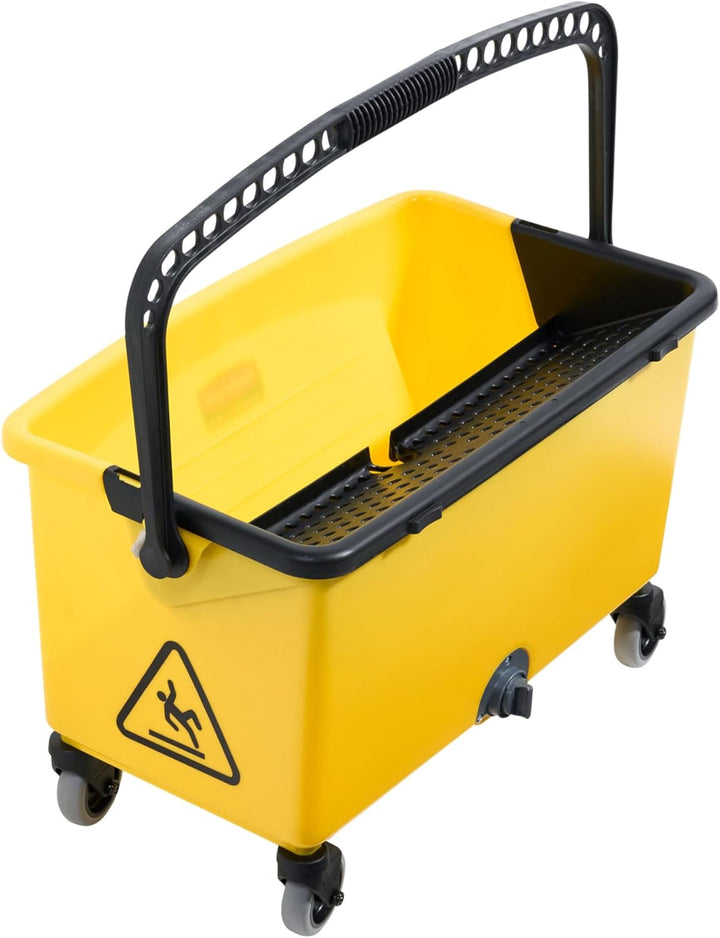 Rubbermaid Commercial Products HYGEN Press Wring Bucket for Microfiber Mops - Yellow Press-Wring-Eim