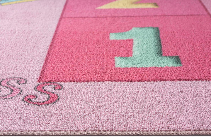the carpet Happy Life – Kinderteppich Spielteppich Zahlenteppich &amp; Hüpfteppich mit Zahlenmotiv, ruts