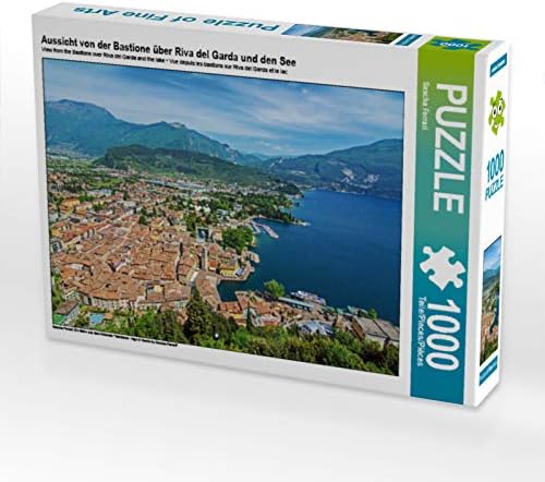 CALVENDO Puzzle Aussicht von der Bastione über Riva del Garda und den See 1000 Teile Lege-Grösse 64