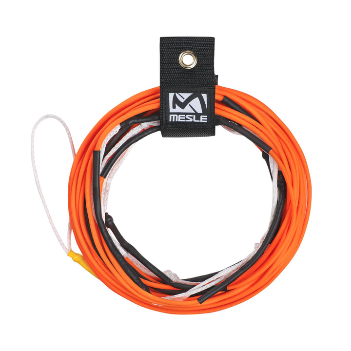 Mesle Wakeboard Leine Ten 80', Silikon-Seil ohne Stretch, 7 Sections schwimmend orange, orange