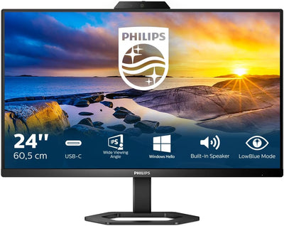 Philips 24E1N5300HE - 24 Zoll FHD USB-C Monitor, Webcam, höhenverstellbar, Lautsprecher (1920x1080,