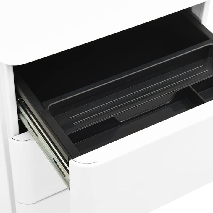 Tidyard Aktenschrank mit Rollen Büroschrank Schubladenschrank Stahlschrank Universalschrank Schrank
