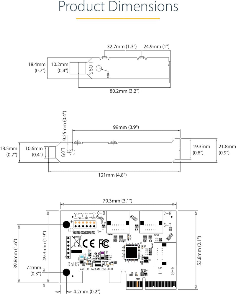 PCIE SATA Controller Cards