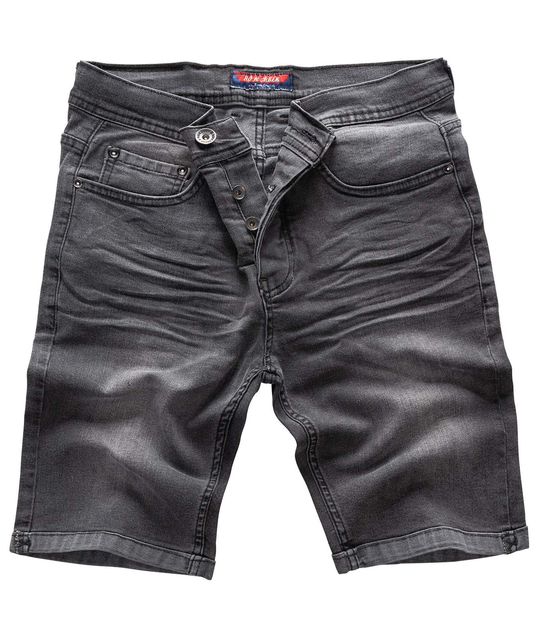 Rock Creek Herren Shorts Jeansshorts Denim M50 29W Anthrazit, 29W Anthrazit