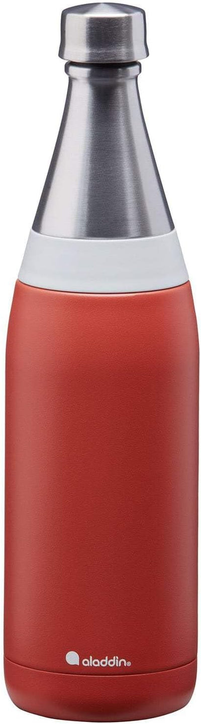 Aladdin Fresco Thermavac Trinkflasche Edelstahl 0.6L Terra Cotta – Thermosflasche Auslaufsicher - Hä