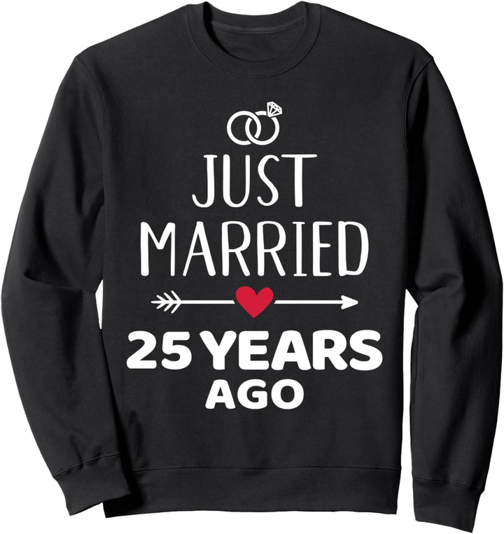 Just married Silberhochzeit Sweatshirt