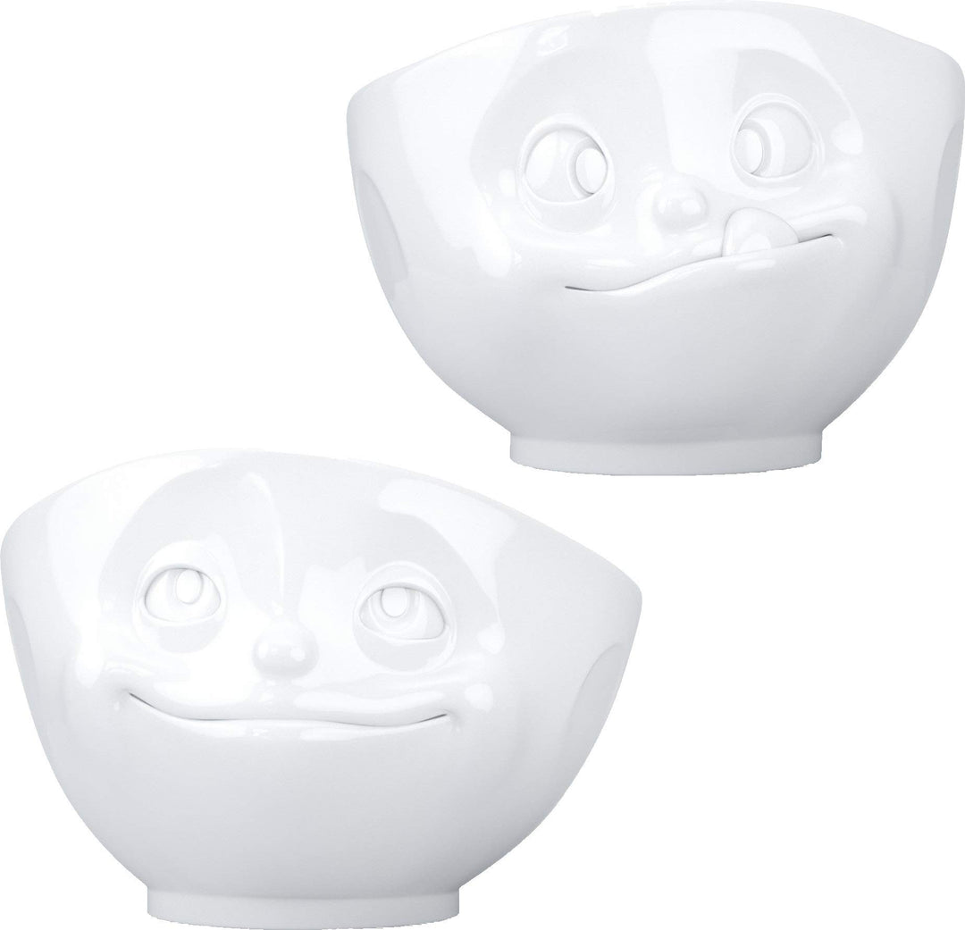 Fiftyeight 2er Schalen-Set VERKNALLT & LECKER / weiss