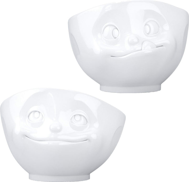 Fiftyeight 2er Schalen-Set VERKNALLT & LECKER / weiss